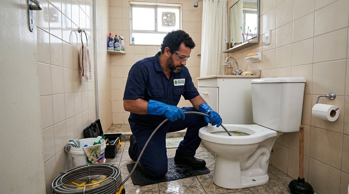Encanador em Atendimento no Banheiro em São José dos Campos‑SP