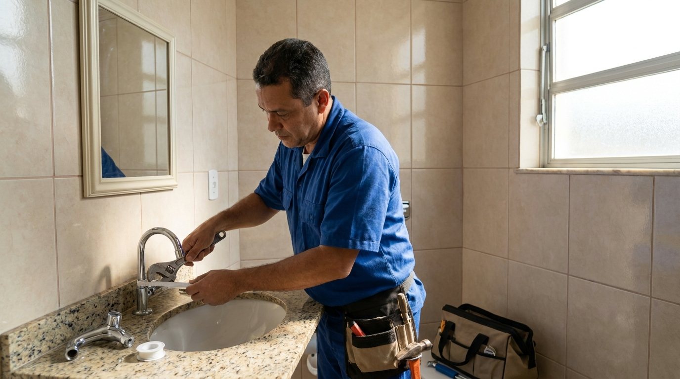 Instalação Hidráulica no Banheiro em São José dos Campos‑SP