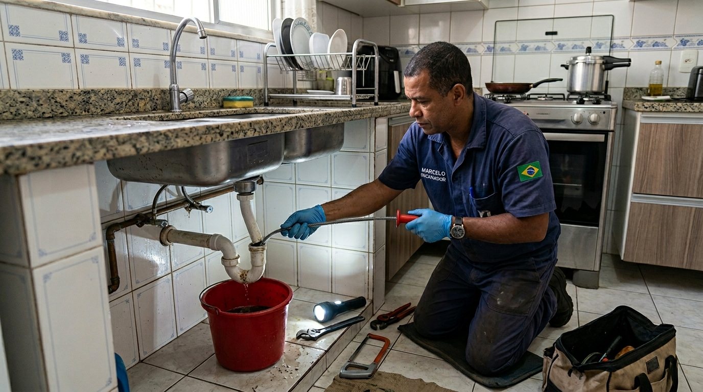 Ligação da Pia da Cozinha em São José dos Campos‑SP